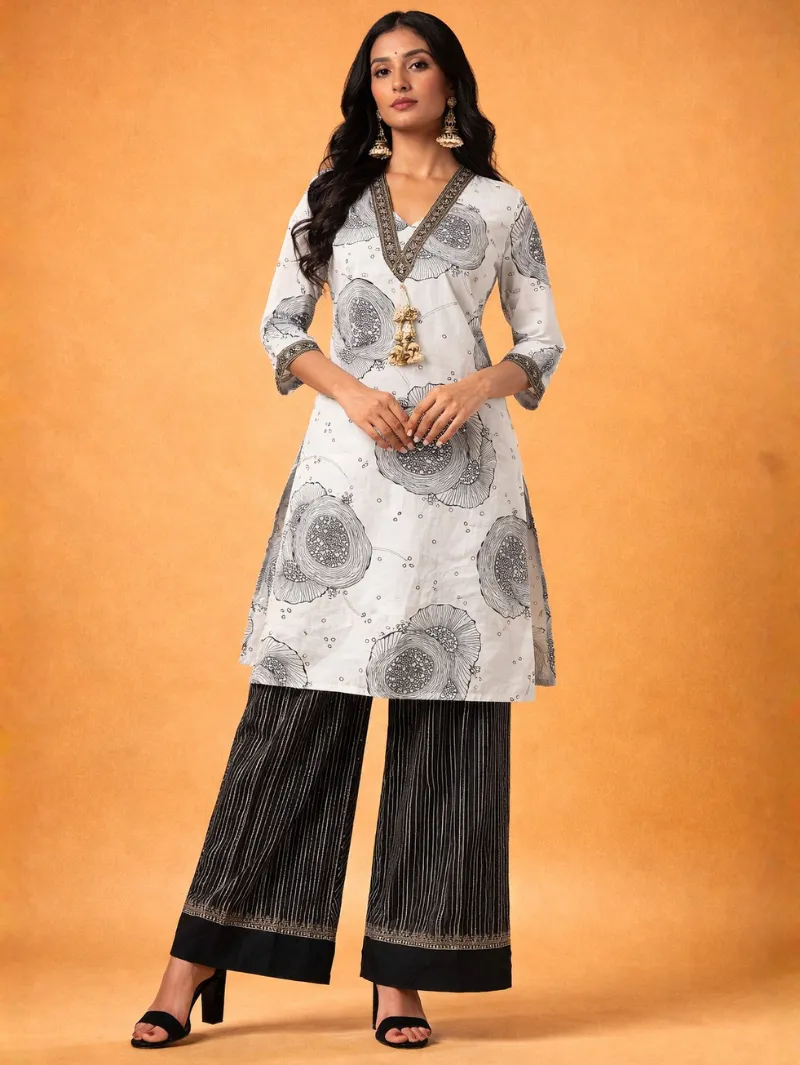 White 3piece casual wear